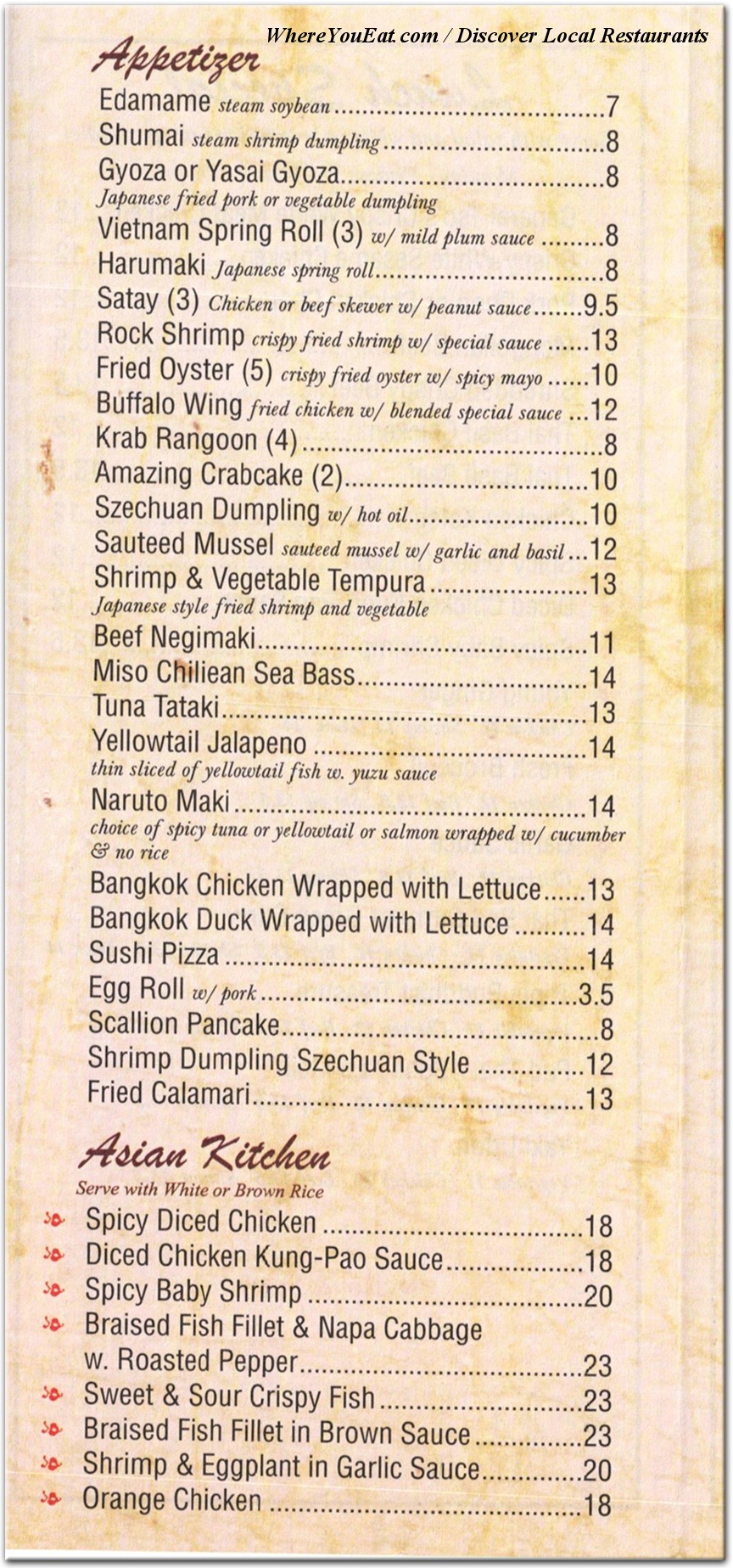 menu image