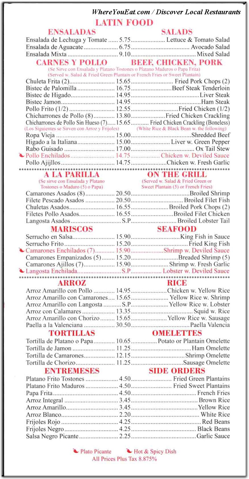 menu image