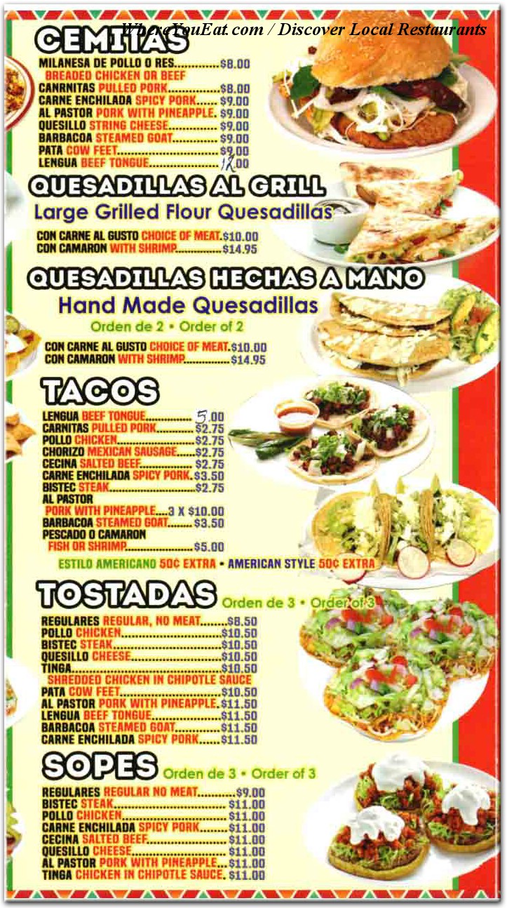 menu image