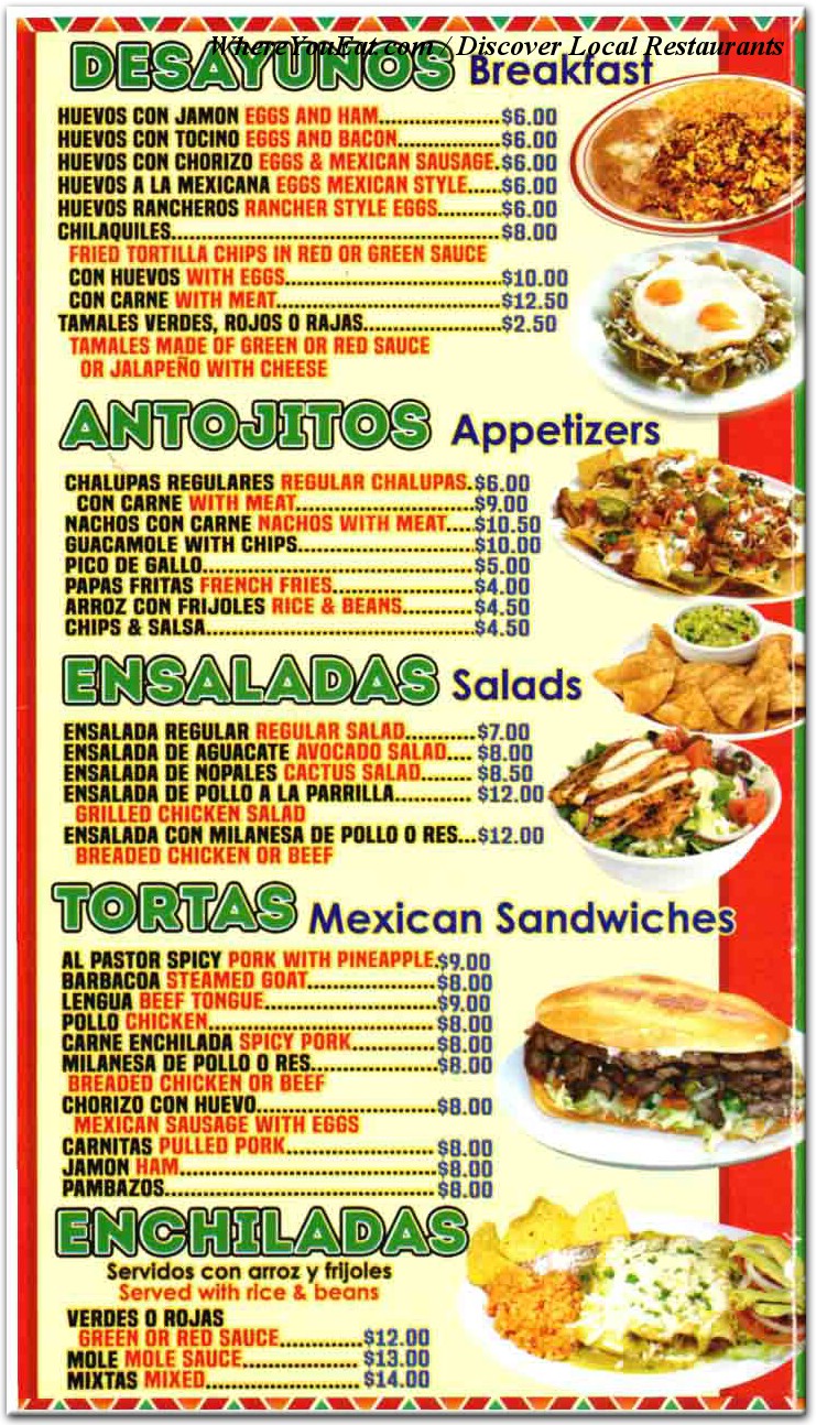 menu image