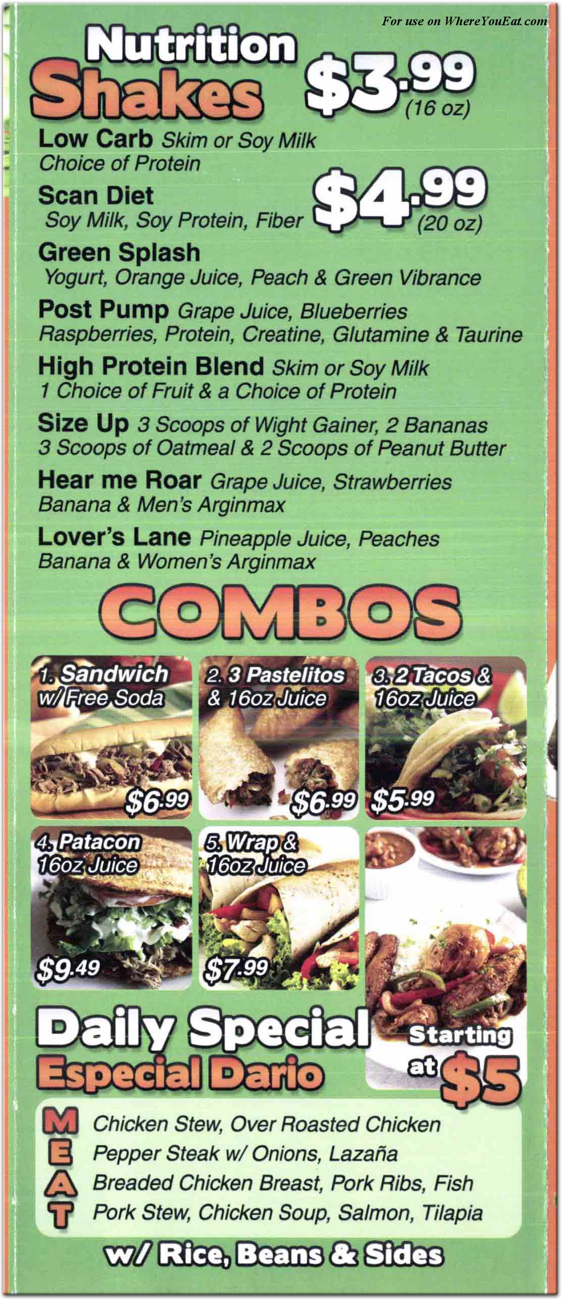 menu image