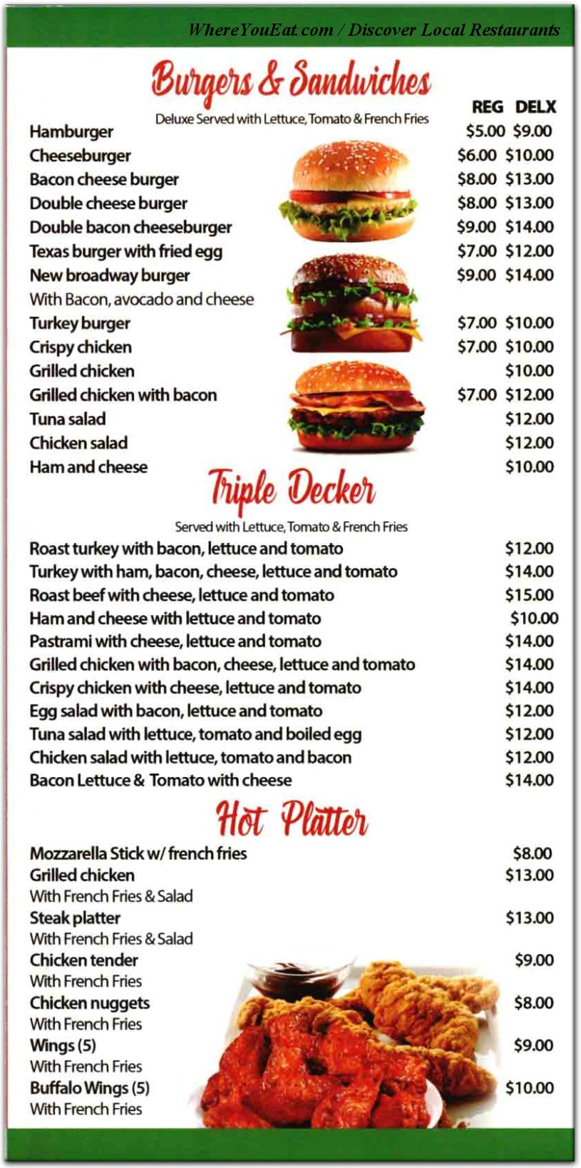 menu image