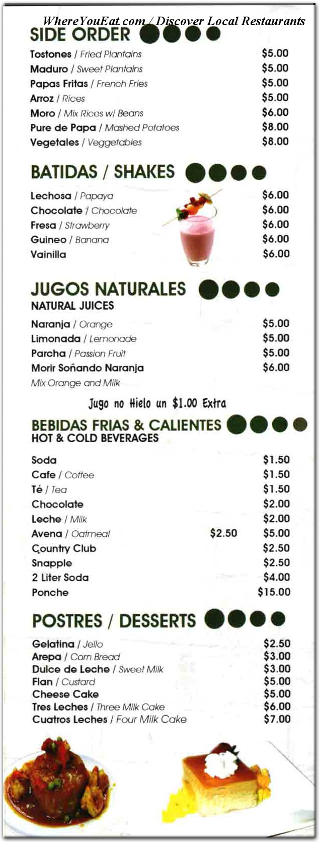 menu image