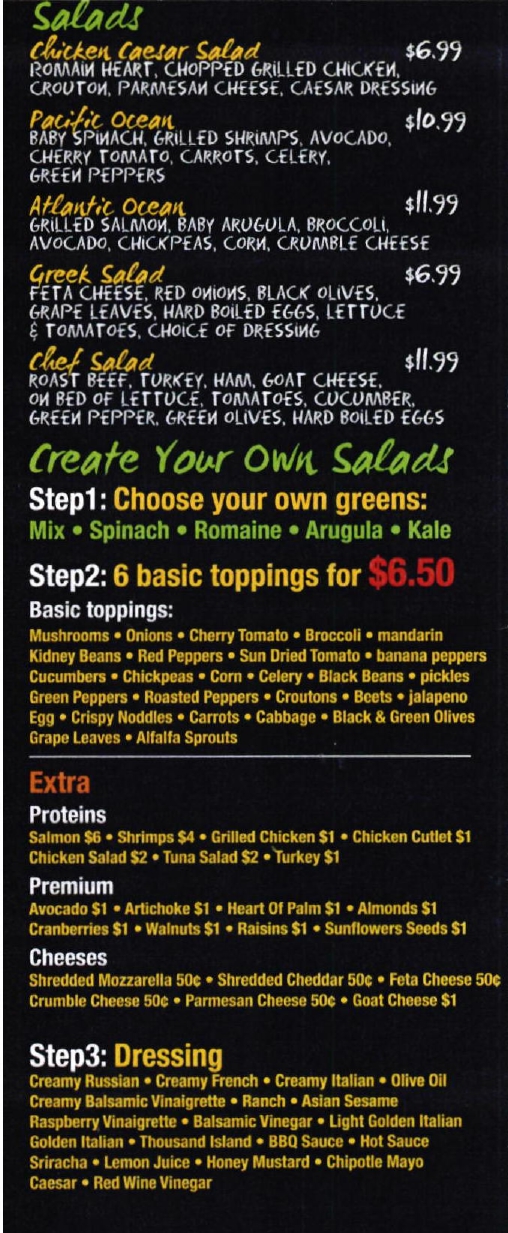 menu image