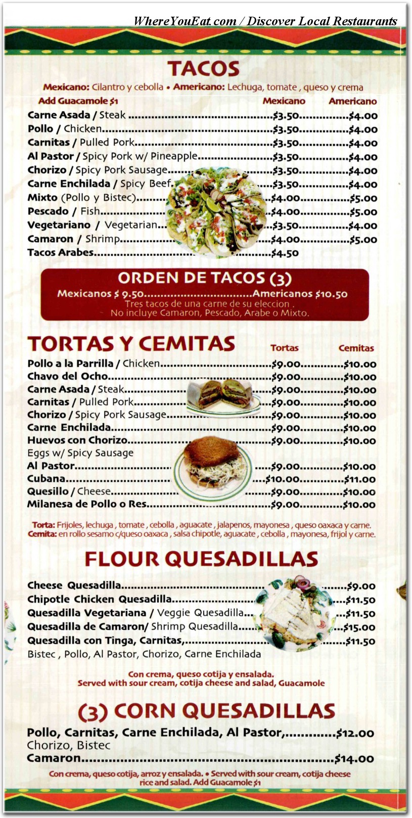 menu image