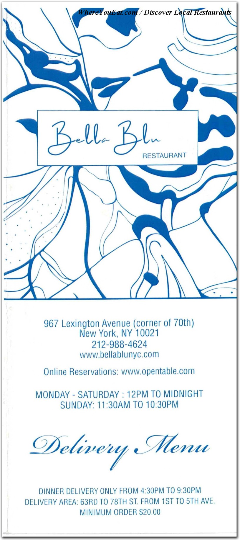 menu image
