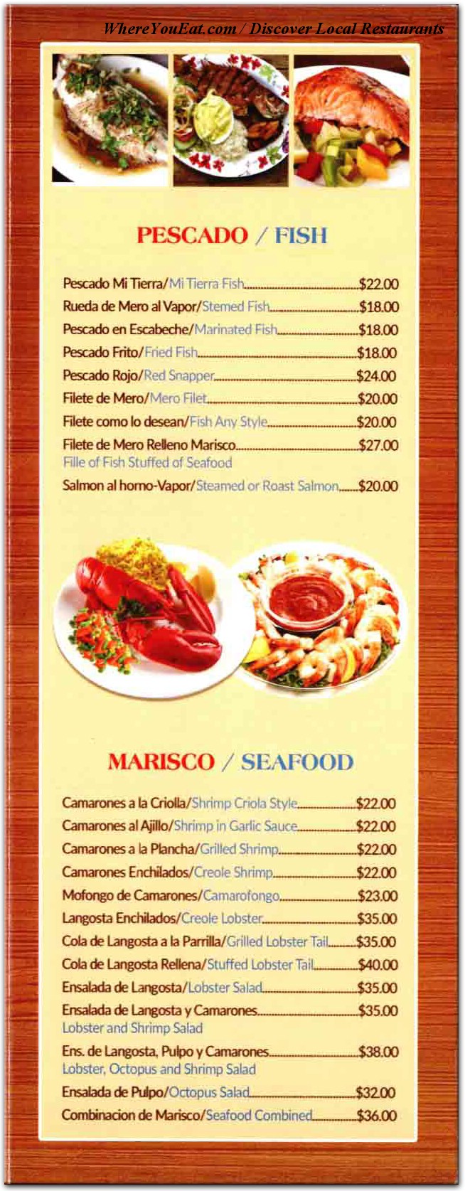 menu image