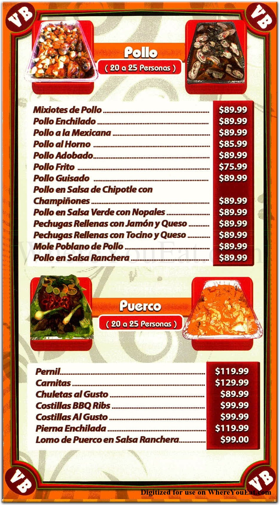 menu image