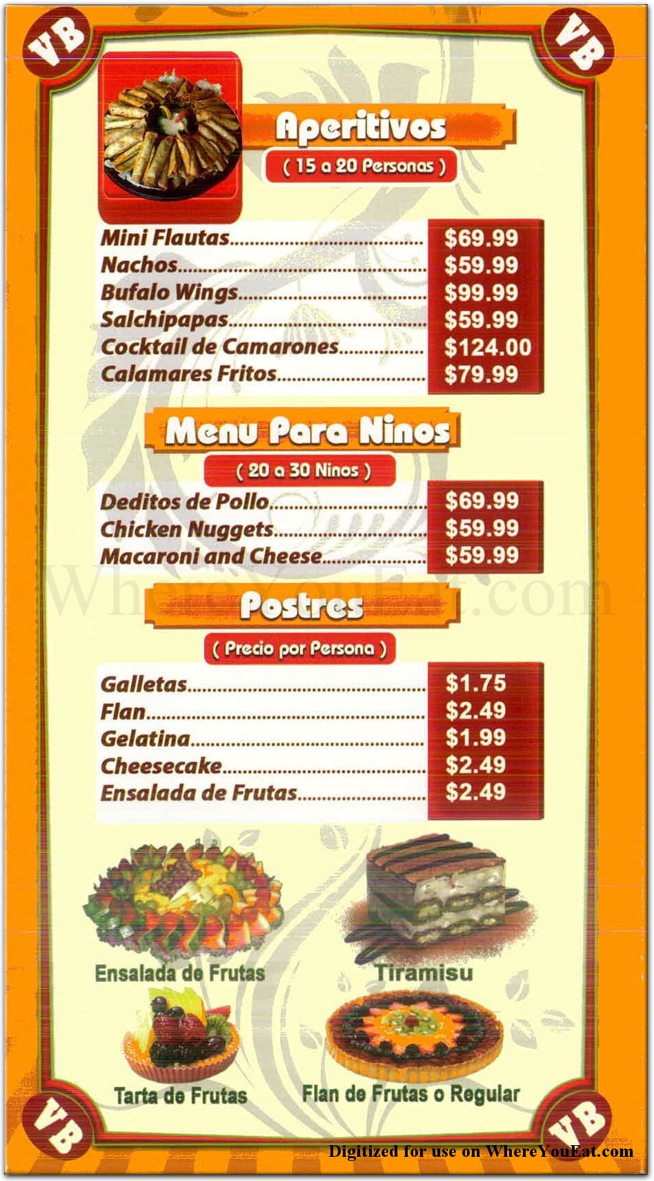 menu image