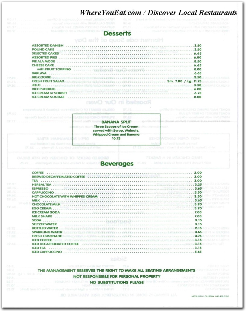 menu image