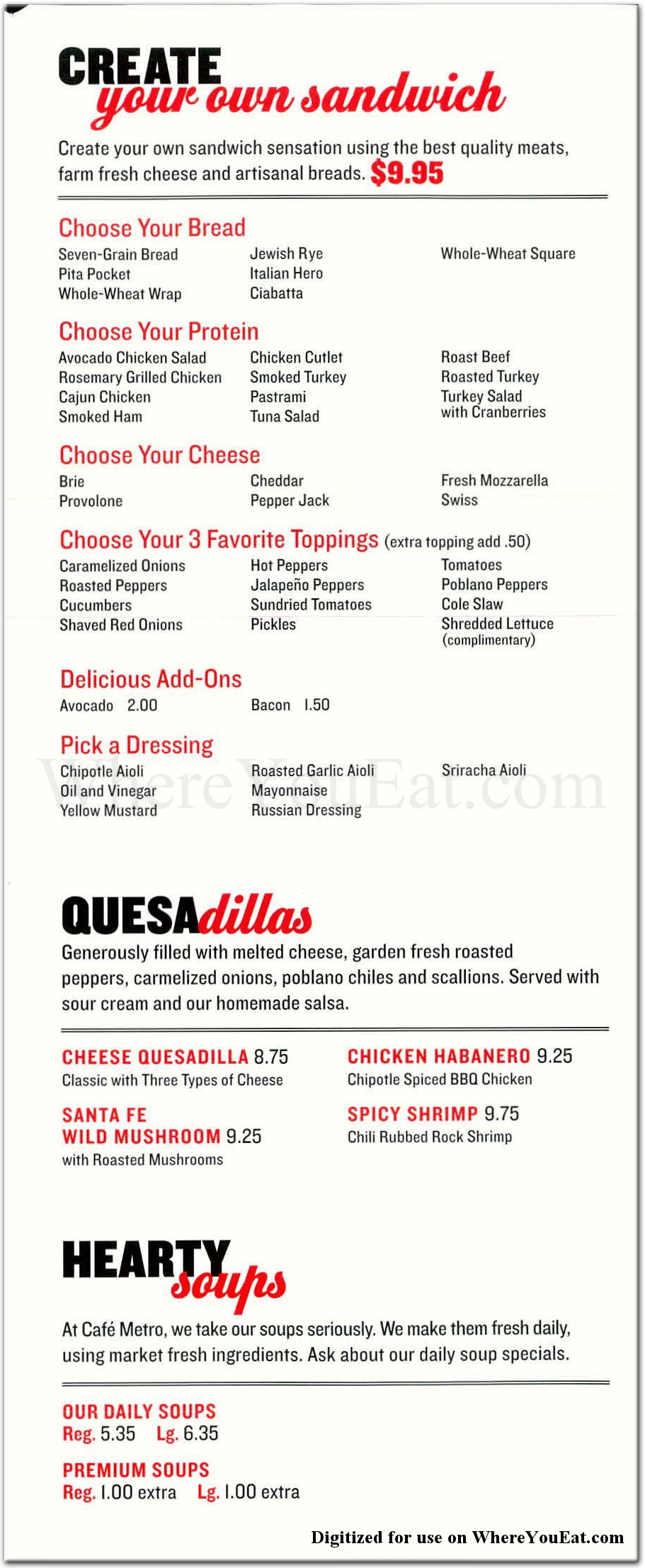 menu image