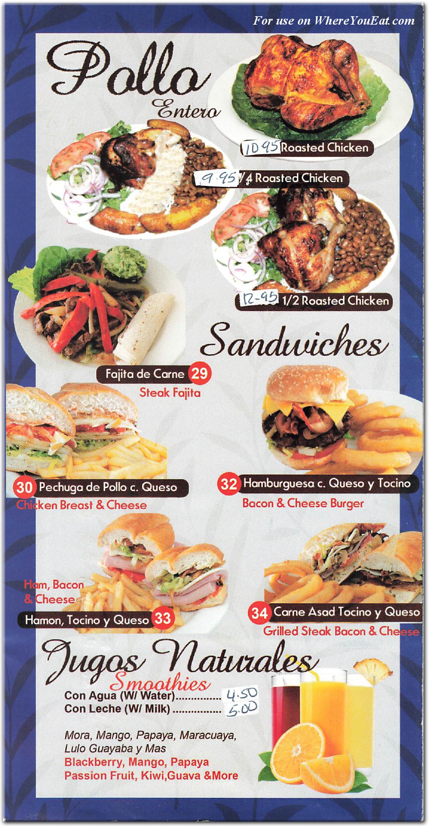 menu image