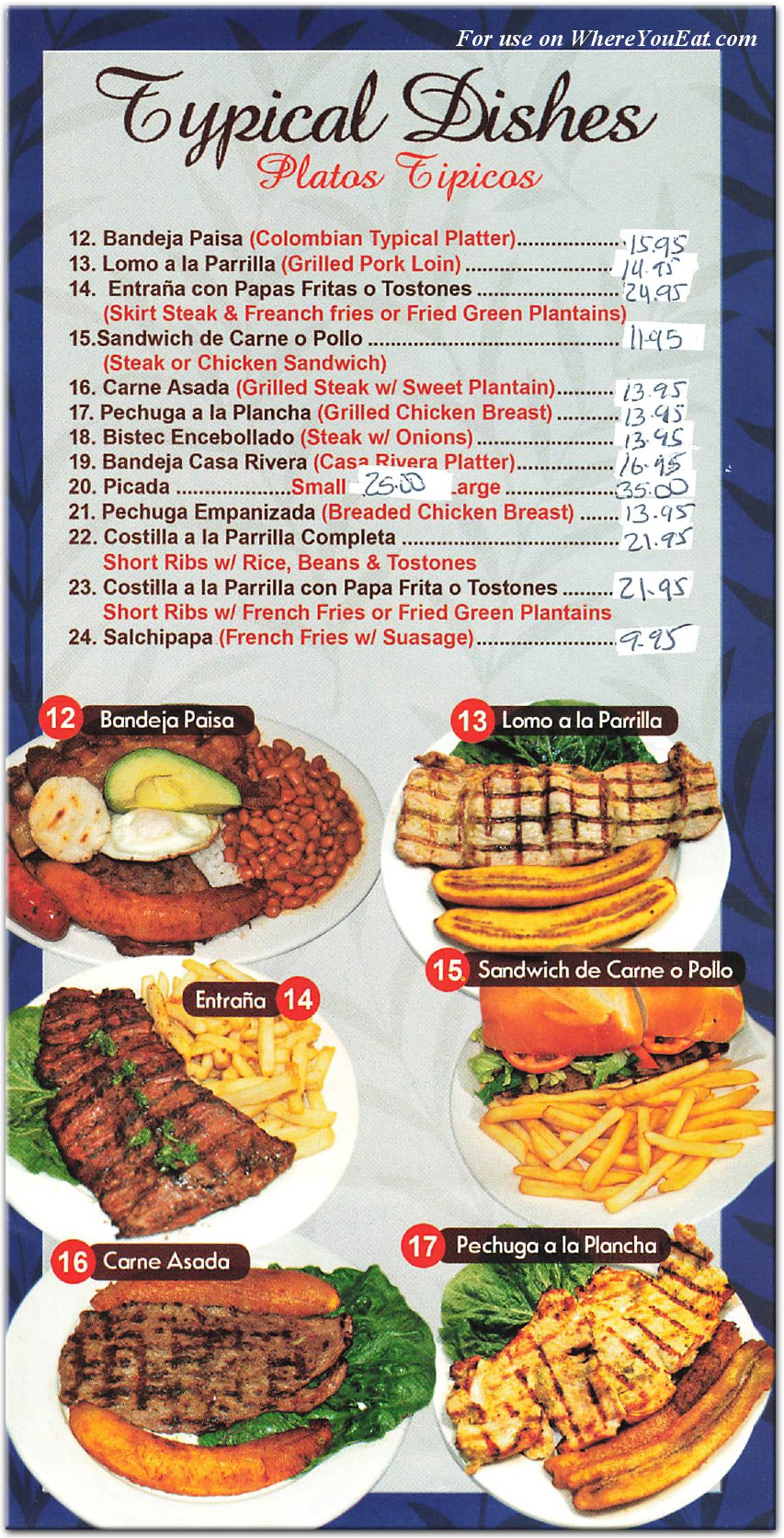 menu image