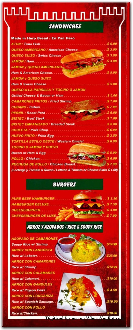 menu image