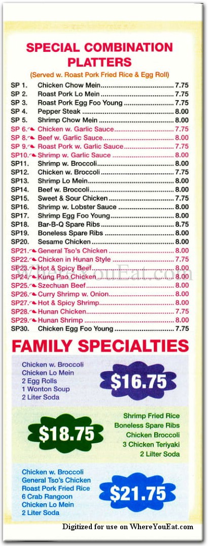 menu image