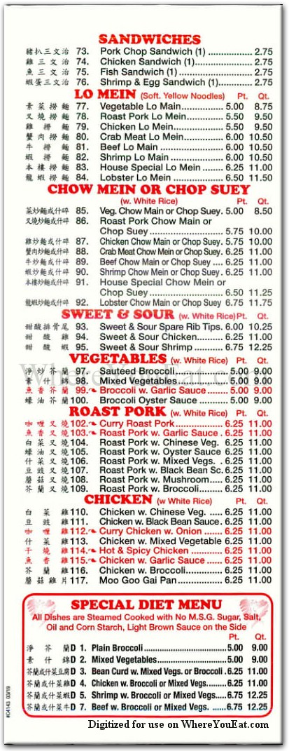 menu image