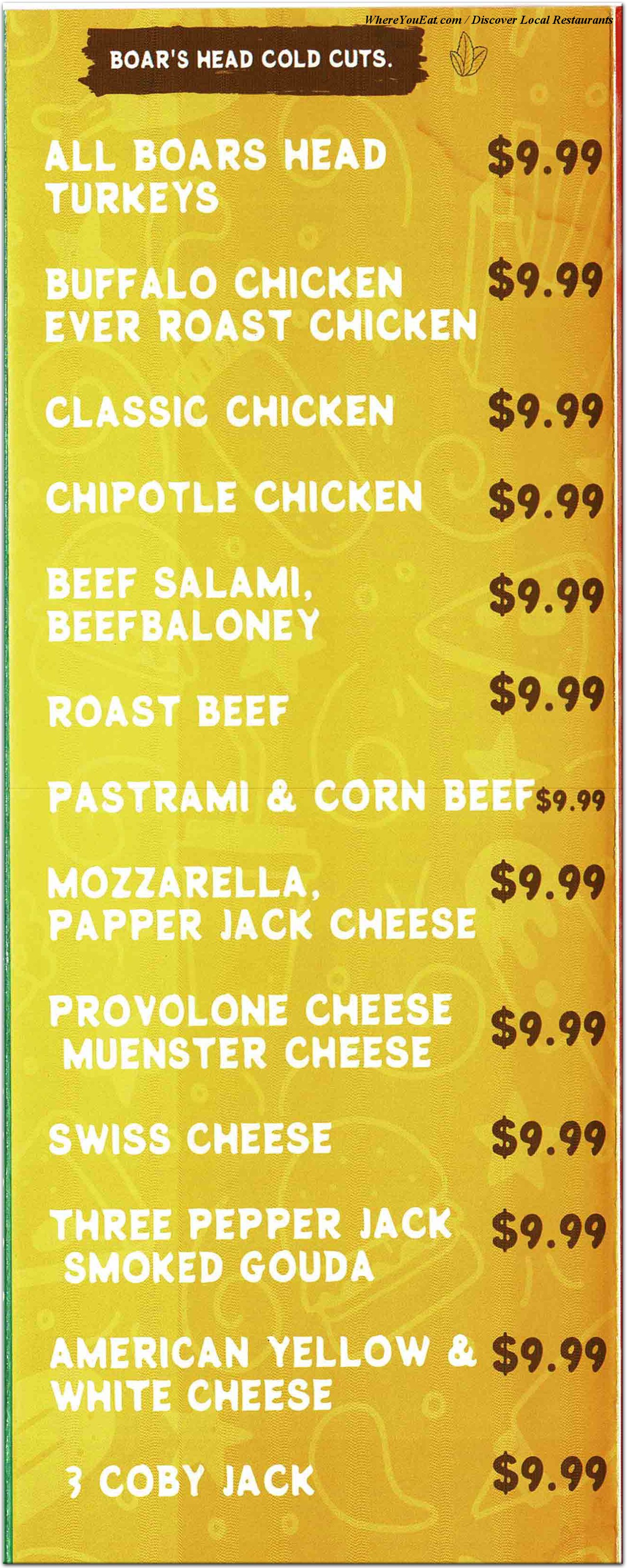 menu image