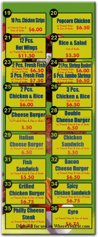 menu image