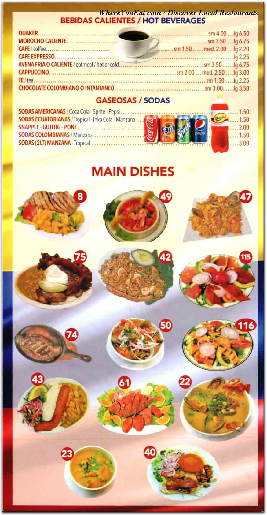 menu image