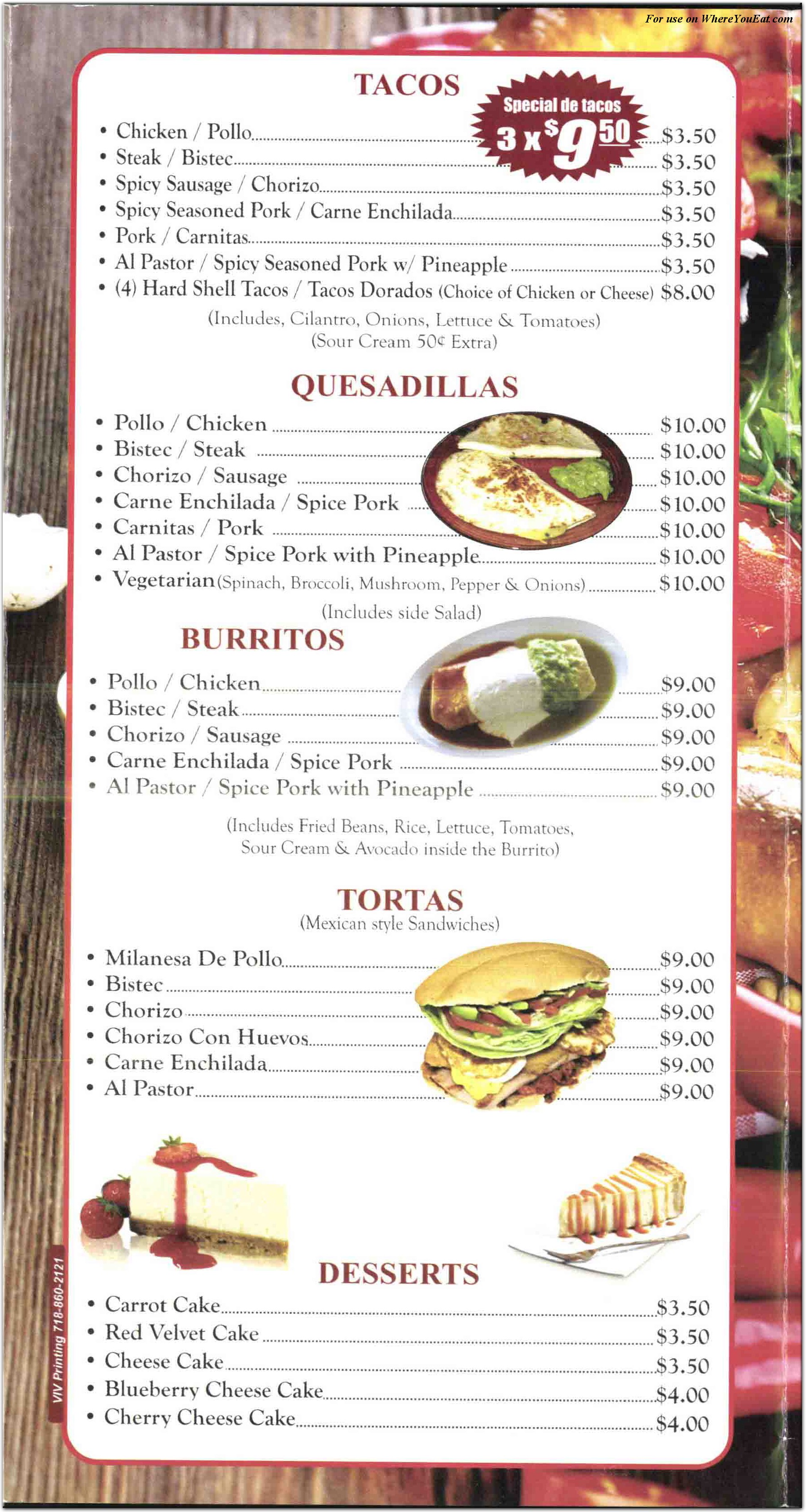 menu image