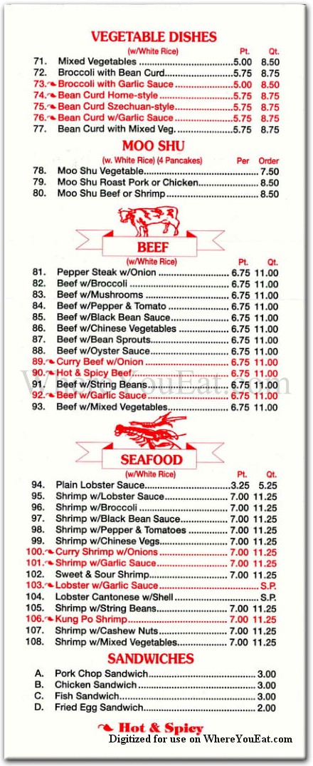 menu image