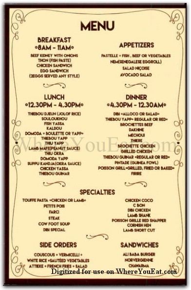 menu image