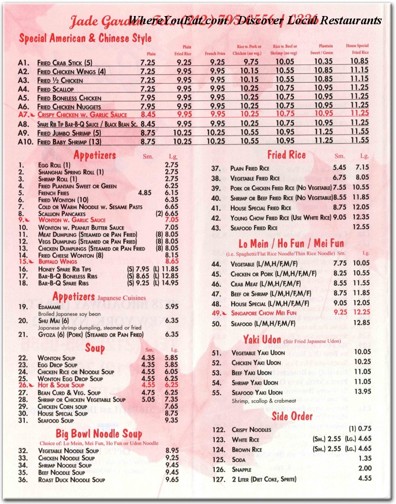 menu image