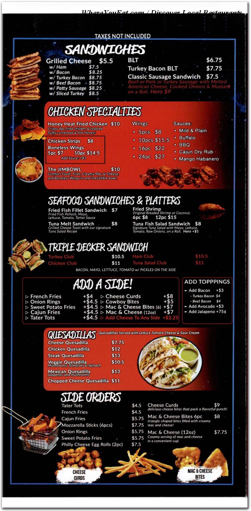 menu image