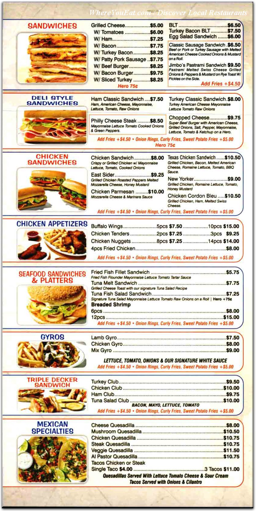 menu image