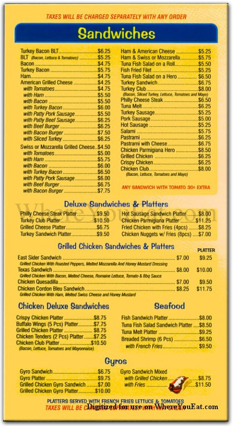 menu image