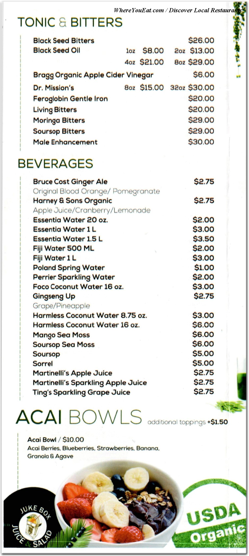 menu image