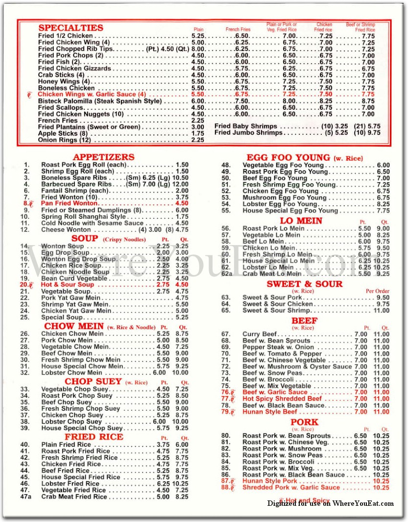 menu image