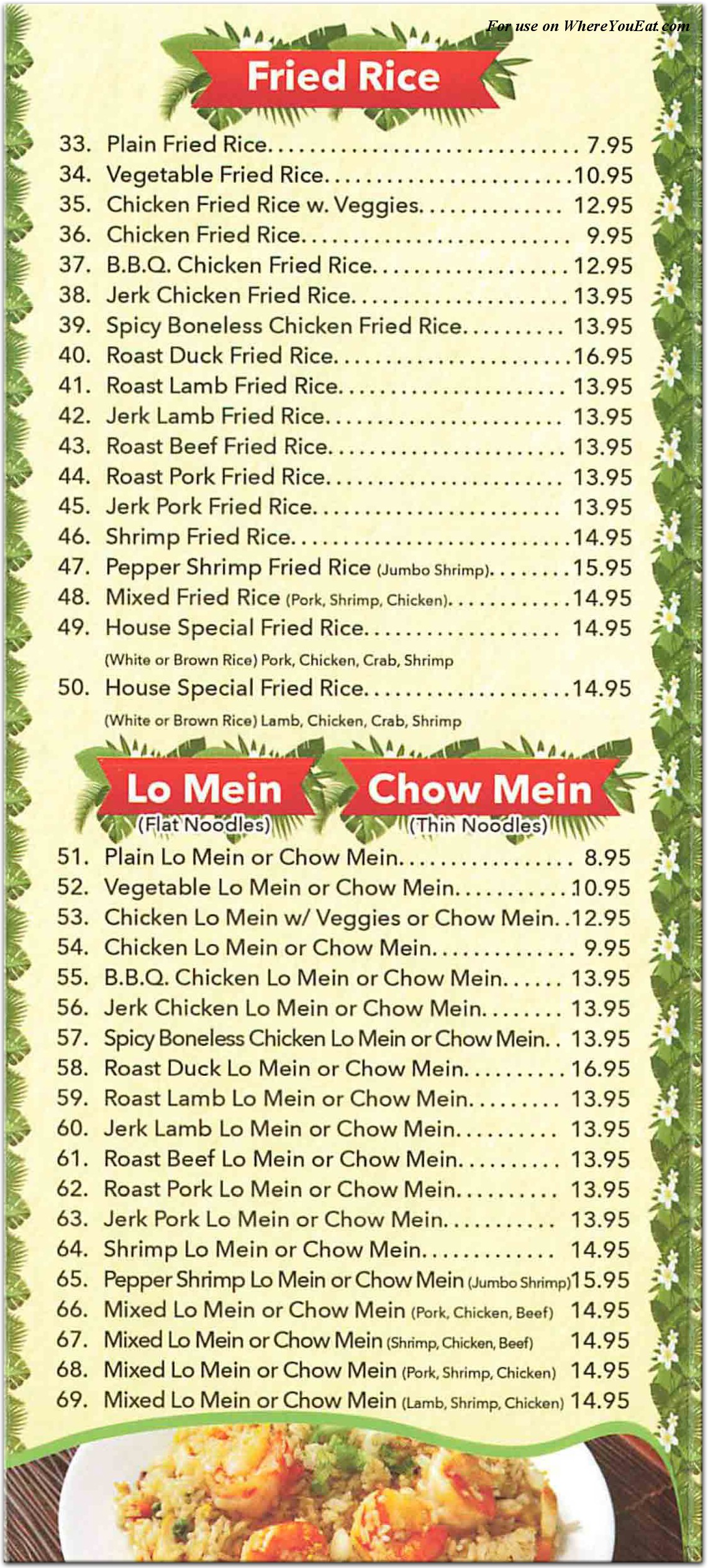 menu image