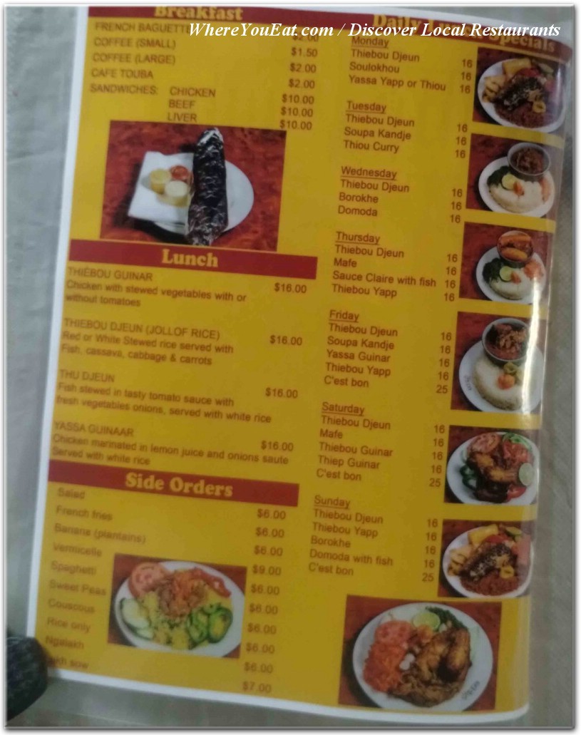 menu image