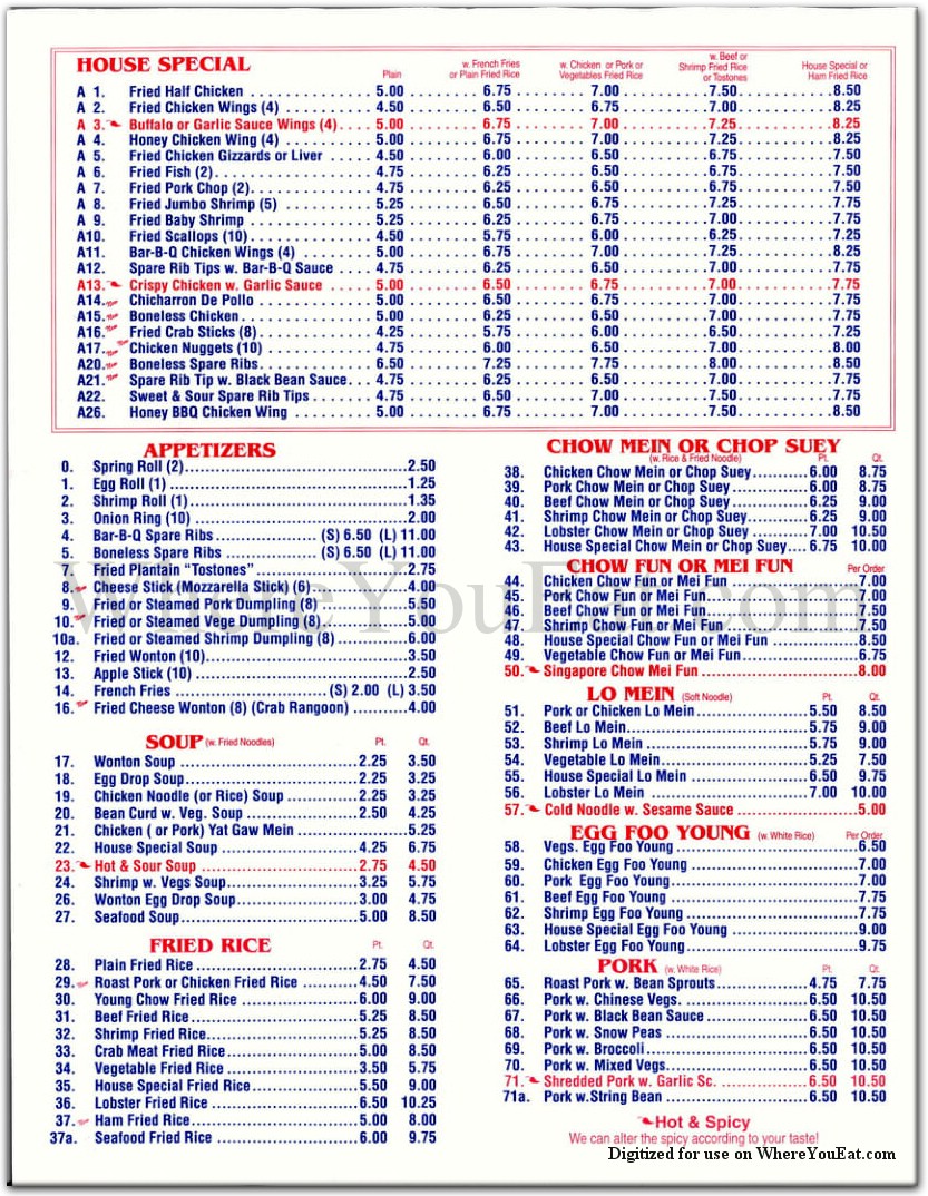 menu image