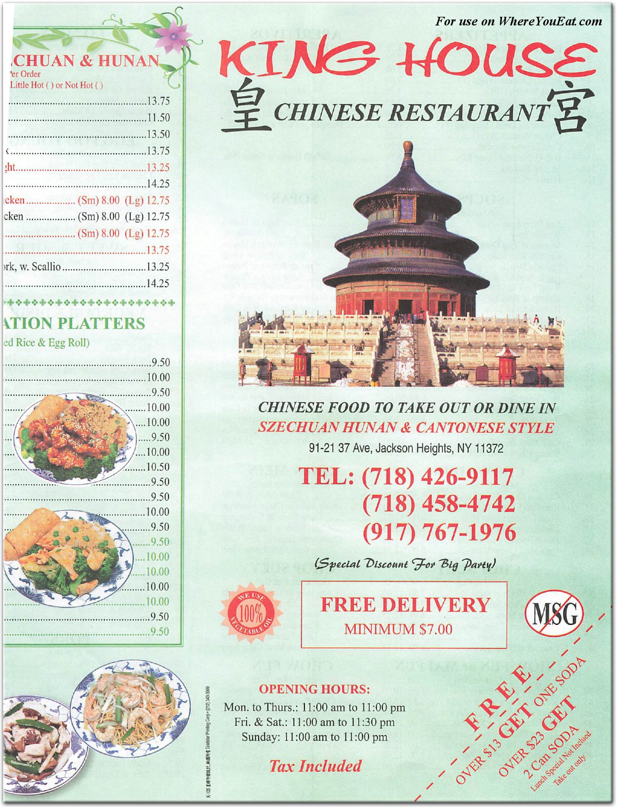 menu image