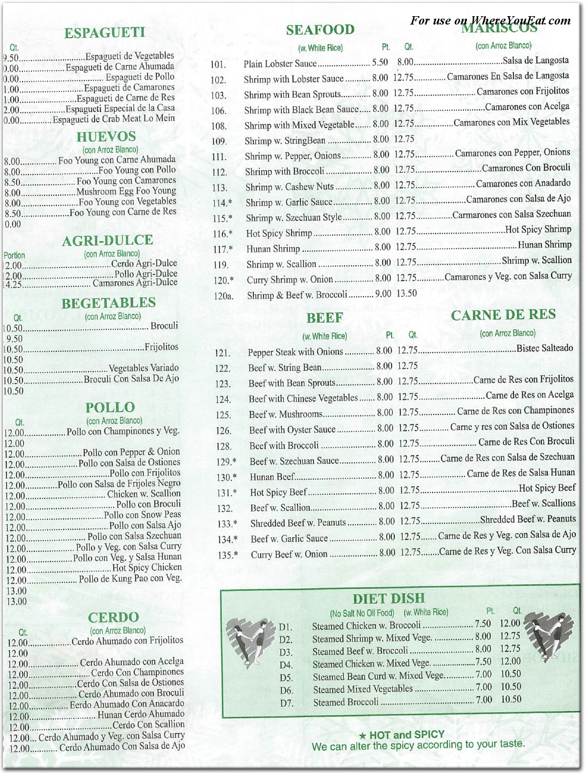 menu image