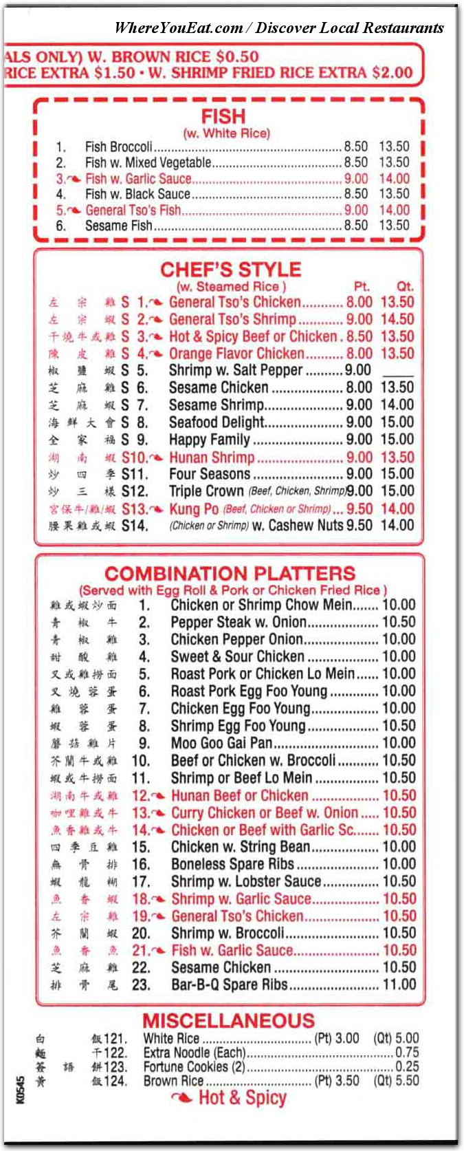 menu image