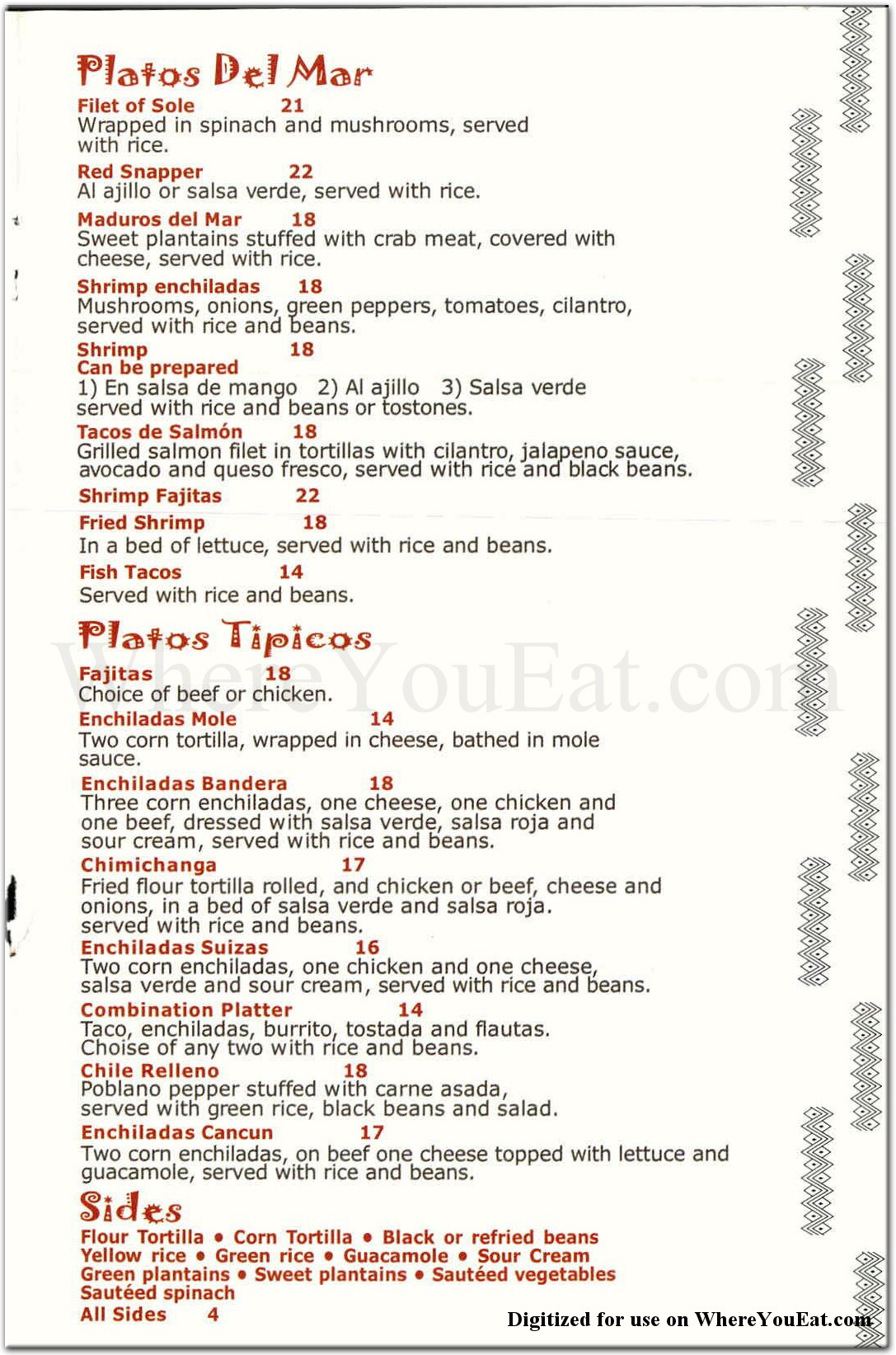 menu image