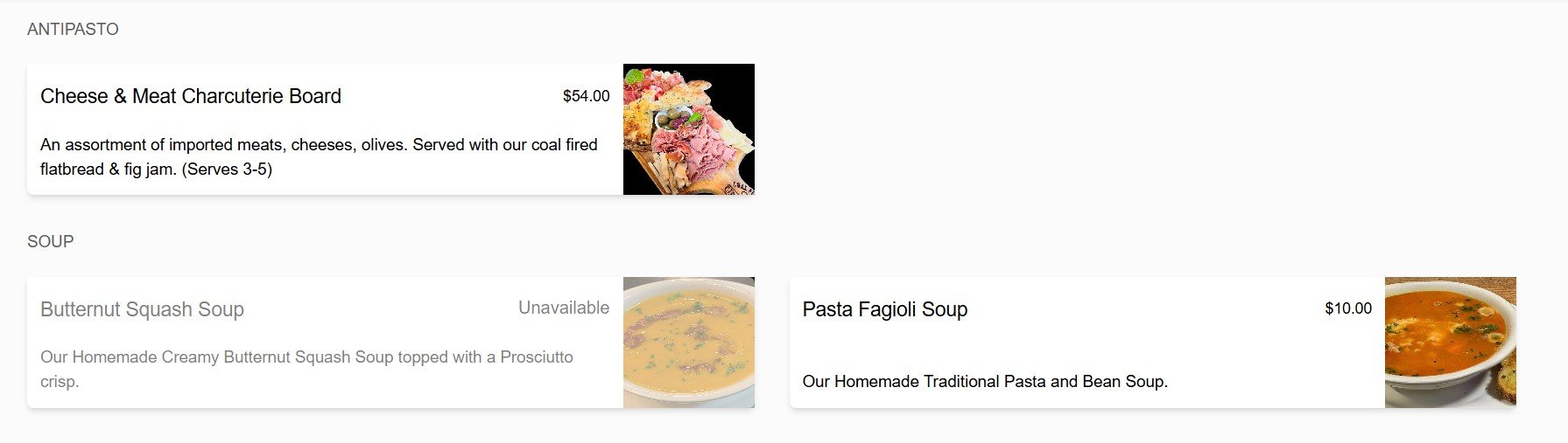 menu image
