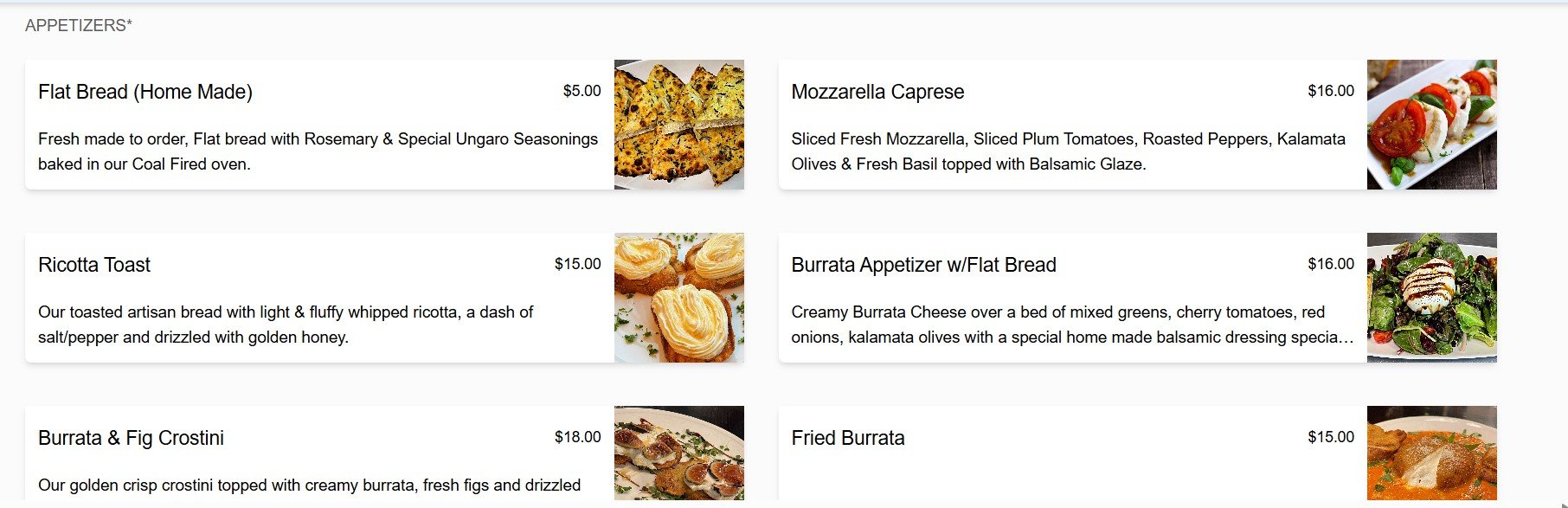 menu image
