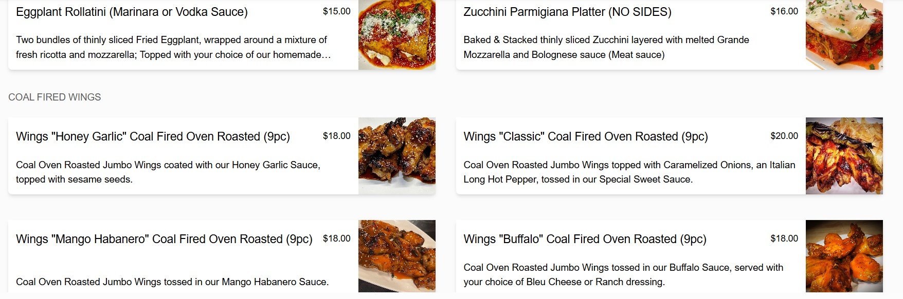 menu image