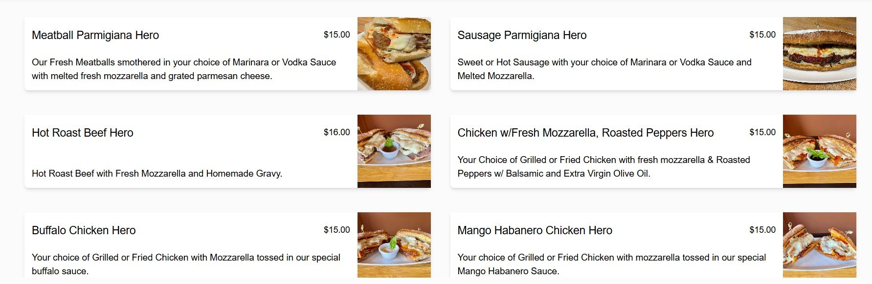 menu image