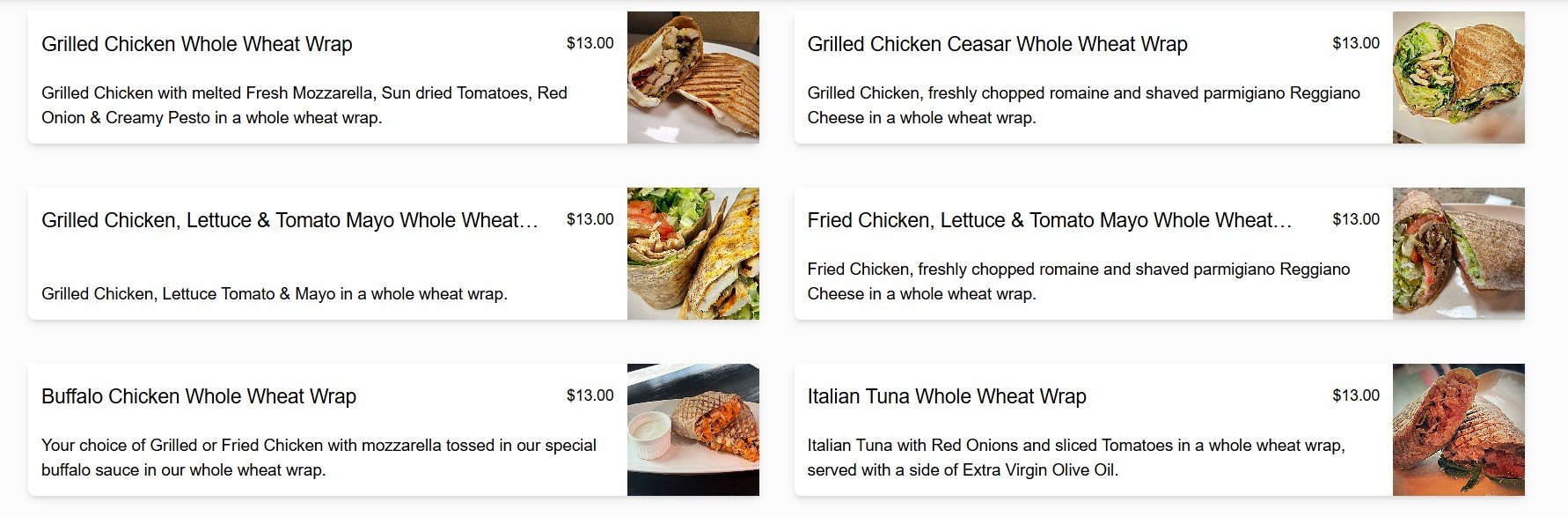menu image