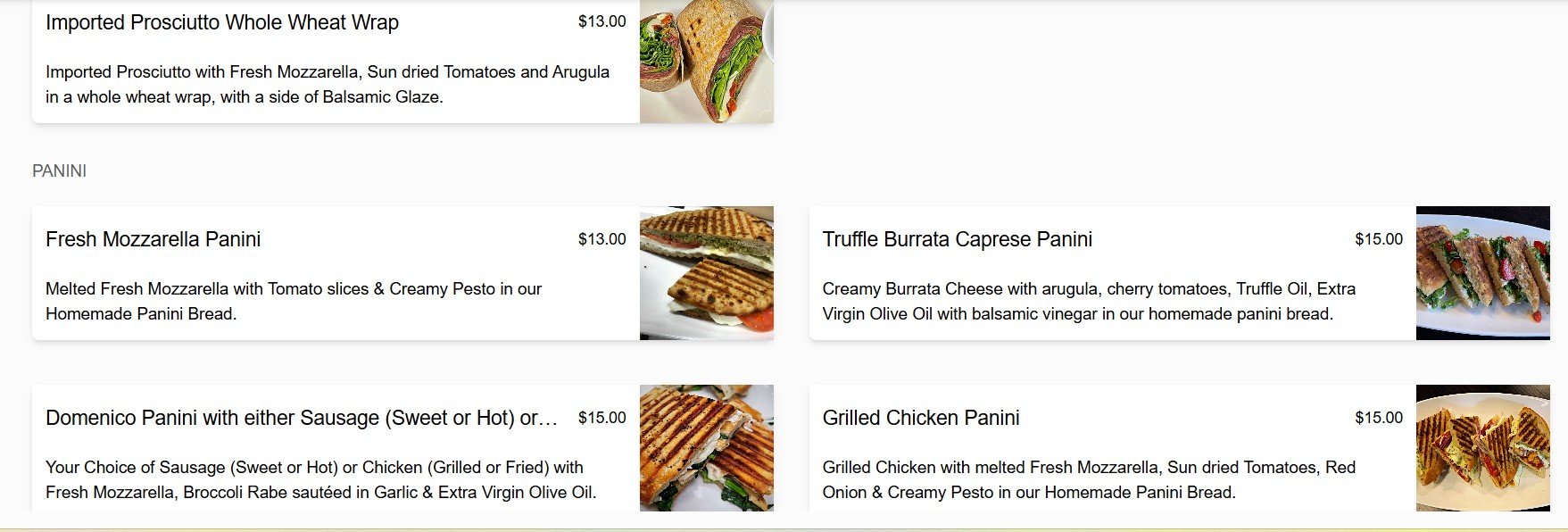 menu image