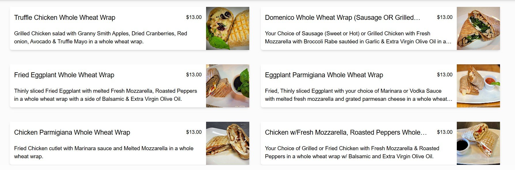 menu image
