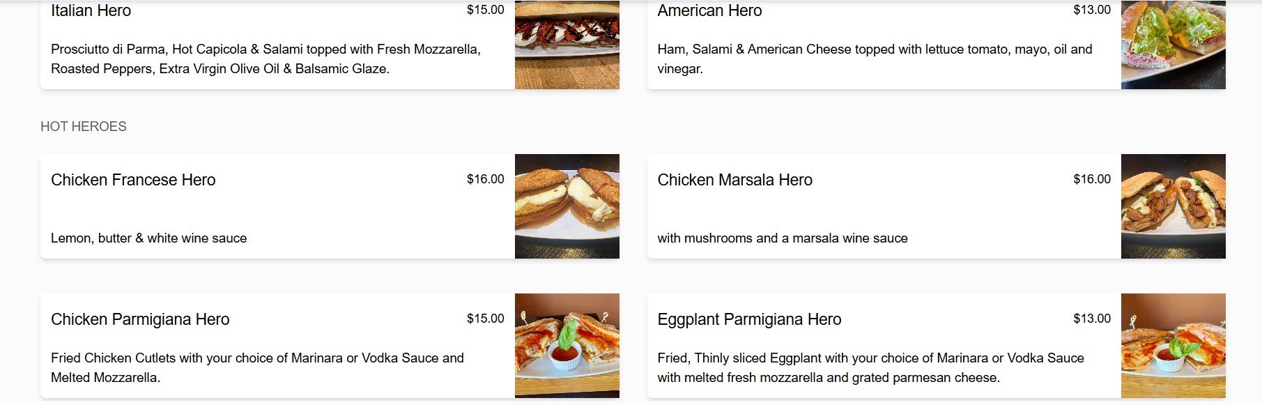 menu image