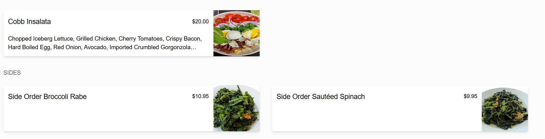 menu image