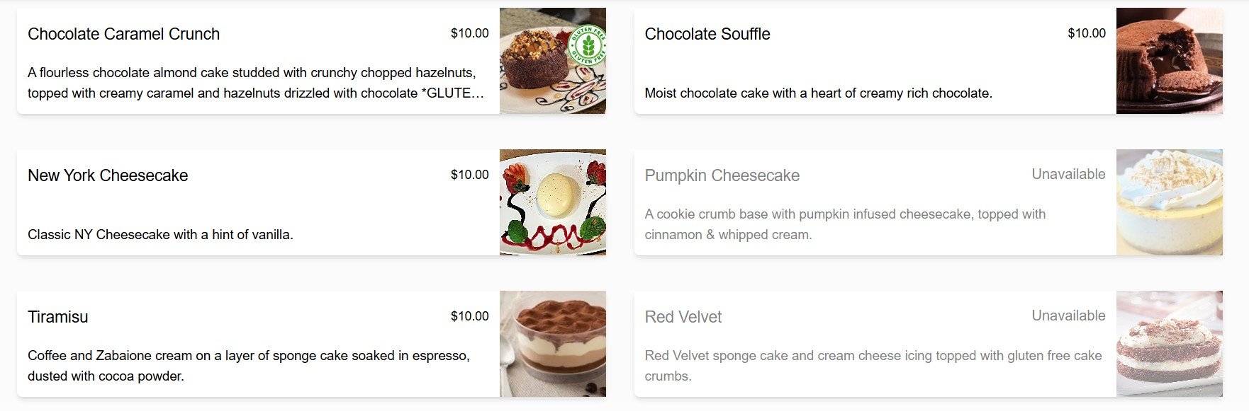 menu image