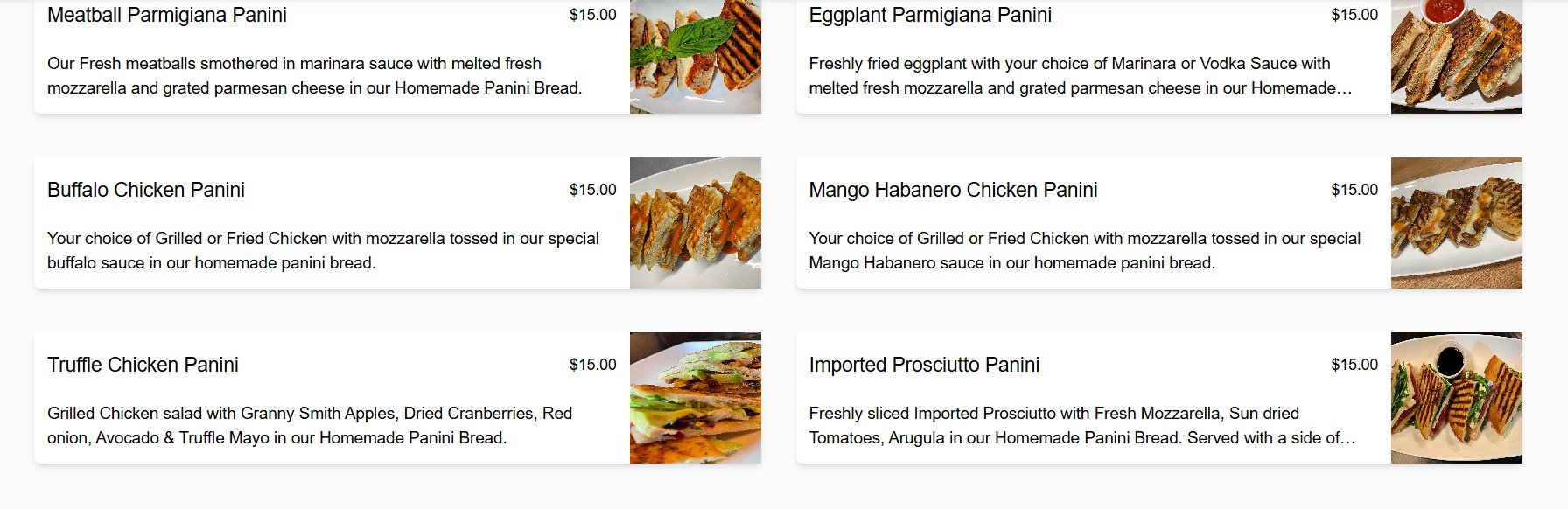menu image